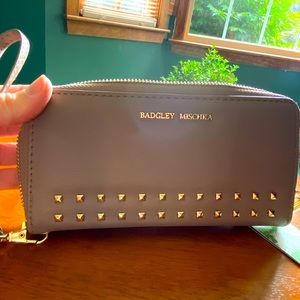 Badgley Mischka Vegan Leather Allover Purse